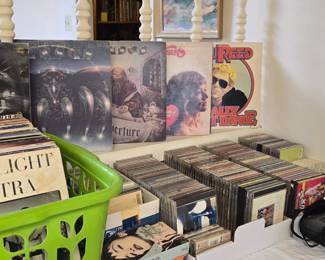 Vinyl records are in the basement.