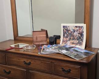 Basement bedroom dresser.