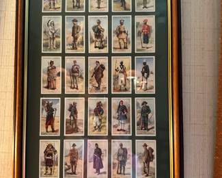 Framed Cigarette Cards