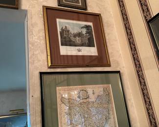 Framed Etchings & Pictures