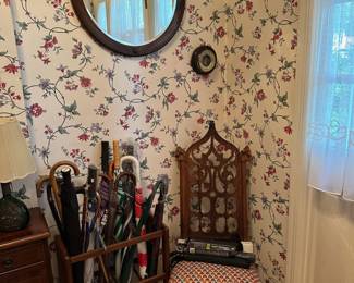 Umbrella Stand, Umbrellas, Chair