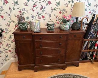 Narrow Mahogany Chest / Entry Chest