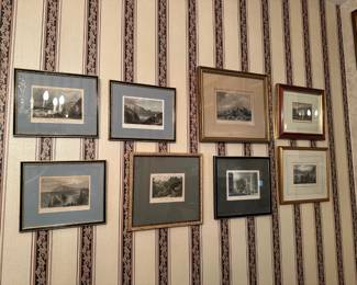 Framed Etchings & Pictures
