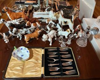 Royal Doulton Dog Figures, Swarovski, Herend