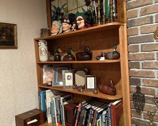 Toby Mugs, Duck Decoys, Frames, Books