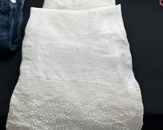 White delicate curtains