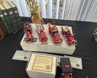 Collectible Fire Trucks with Certificates