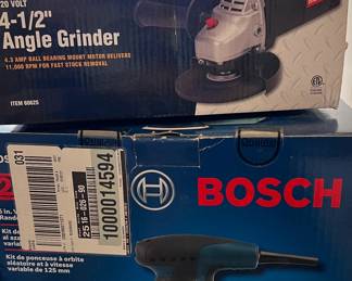Drill Master 4 1/2" Angle Grinder , Bosch Sander