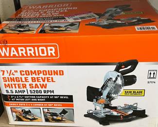 Warrior 7 1/4" Compound Single Bevel Miter Saw