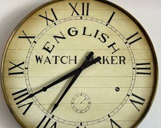 Large Wall Clock English Watch Maker