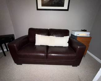 Small leather sofa