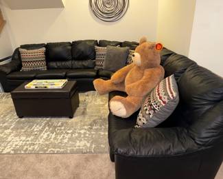 Yet another sectional…this one in leather