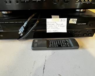 #93 Yamaha Natural Sound 5 Disc CD Player w/remote CDC-585 $30.00