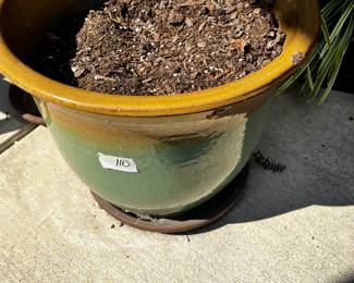 #109 Green/Rust Glazed Ceramic Flower Pot $30.00
#110 Green/Rust Glazed Ceramic Flower Pot $30.00