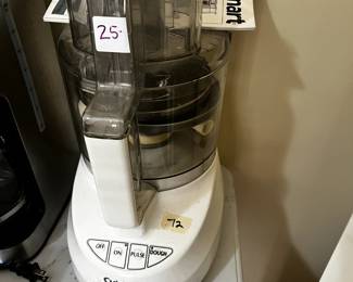 #72 Cuisinart Food Processor w/Book and Extra Blades $25.00