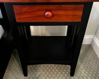 #47 Galleries Ethan Allen Set of 2 Bedside Tables w/1 Drawer & Shelf - 21x17x28 $200.00