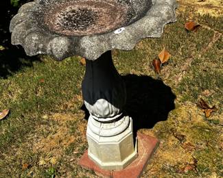 #68 2 piece Concrete Bird Bath - 22x30 - You Move - no help available $50.00