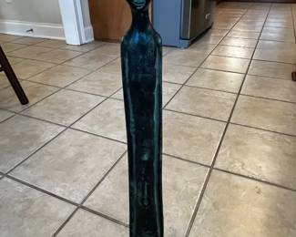 #90 Vintage Bronze Sculpture "Ombra della Sera" (Shadow of the Evening) Reproduction - 23H x 4 x 4 Base $120.00