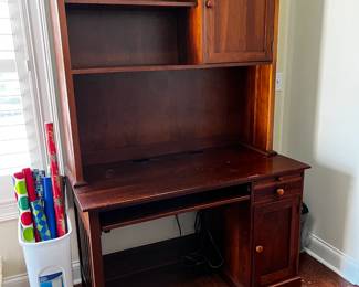 #70 Laminate 2 piece Desk w/2 door & 1 Drawer & 1 Shelf - 48x24x30-78 - You Move $40.00