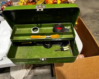 #87 Green Union Toolbox - 12.5x6x5 $20.00