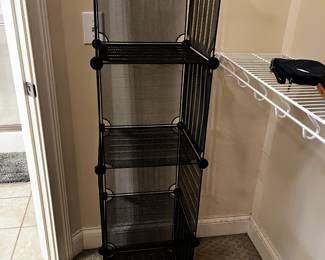 #60 Set of 4 Light Metal Stacking Cubes - 14x14x58 $25.00