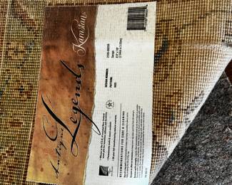 #17 Machine Made Karastan 100 % Wool Tan/Rust Area Rug - 8'8" x 10' $125.00