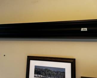 #52 Black Wall Mounted Dislay Rack - 48x4.5x5 $40.00