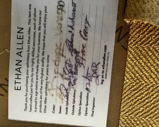 #12 Ethan Allen Cream/Tan Sofa - 88" Long Sofa - Pristine Condition - You Move $275.00