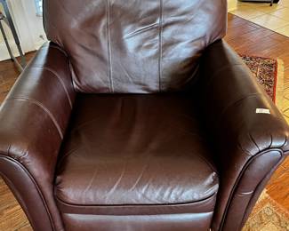 #11 Brown Leather Side Chair /Recliner $175.00