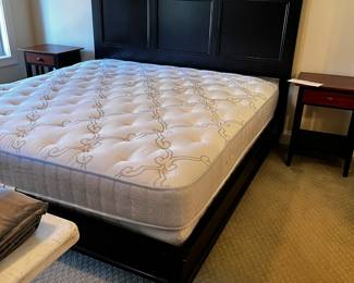 #45 Townhouse Galleries Ethan Allen King Headboard/Footboard Black $350.00
#46 Shifman King Mattress/Boxsprings $200.00
