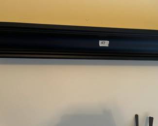 #51 Black Wall Mounted Dislay Rack - 48x4.5x5 $40.00