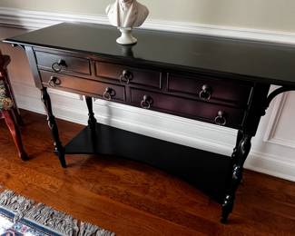 #4 Accents Beyond by Lexington House Black Sofa Table w/5 Drawers & Shelf - 54x18x34 $225.00