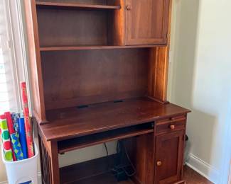 #70 Laminate 2 piece Desk w/2 door & 1 Drawer & 1 Shelf - 48x24x30-78 - You Move $40.00