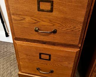#57 Wood 2 Drawer Legal Filing Cabinet - 16x16x28 $75.00
#58 Wood 2 Drawer Legal Filing Cabinet - 16x16x28 $75.00