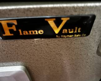 #102 Flame Vault Fire Proof Safe (1 hr) Safe Model 132 w/combo - 13.5x9/5x7 w/pull out tray attached to top $100.00