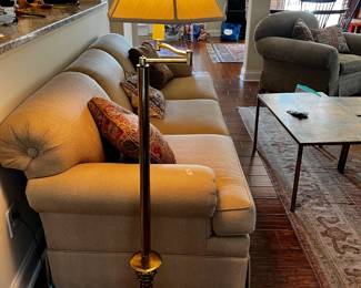 #23 Heavy Brass Floor Lamp - 57" Tall $60.00