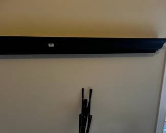 #51 Black Wall Mounted Dislay Rack - 48x4.5x5 $40.00