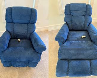 blue recliners