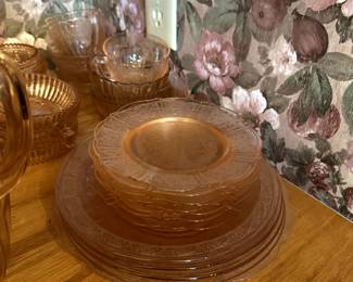 Pink Depression glass