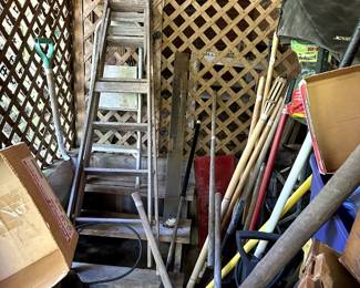 Ladder, yard tool, hand tools