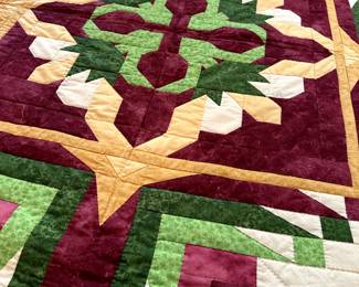 same quilt, signed by quilter