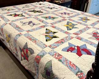 Wonderful old custom made quilt