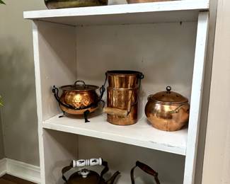 Copper pots, kettles