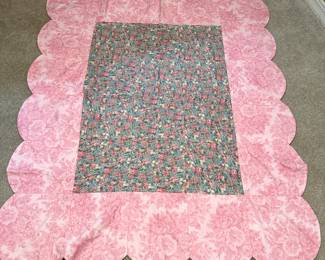 reverse side of quilt