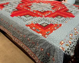 Wonderful custom made Christmas Quilt 