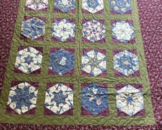 close-up of same quilt