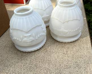 Antique Bisque lamp shades