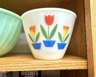 Rare Tulip Fire King Bowl