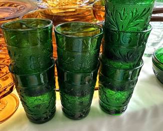 Green Sandwich glass