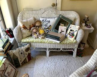 Wicker loveseat